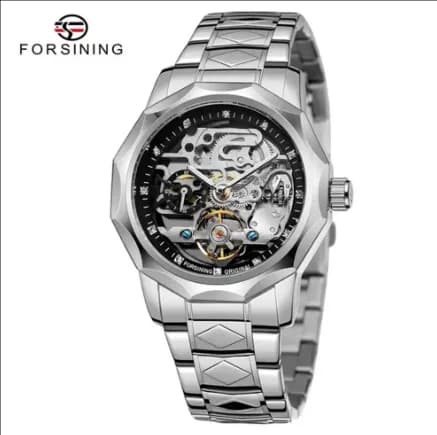 Forsining 199A Classy Design Skeleton Transparent Golden Stainless — image 8