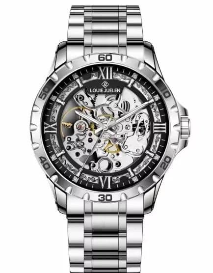 LOUIE JUELEN Men's Luxury Automatic Mechanical Watch 46mm Stainless — image 8