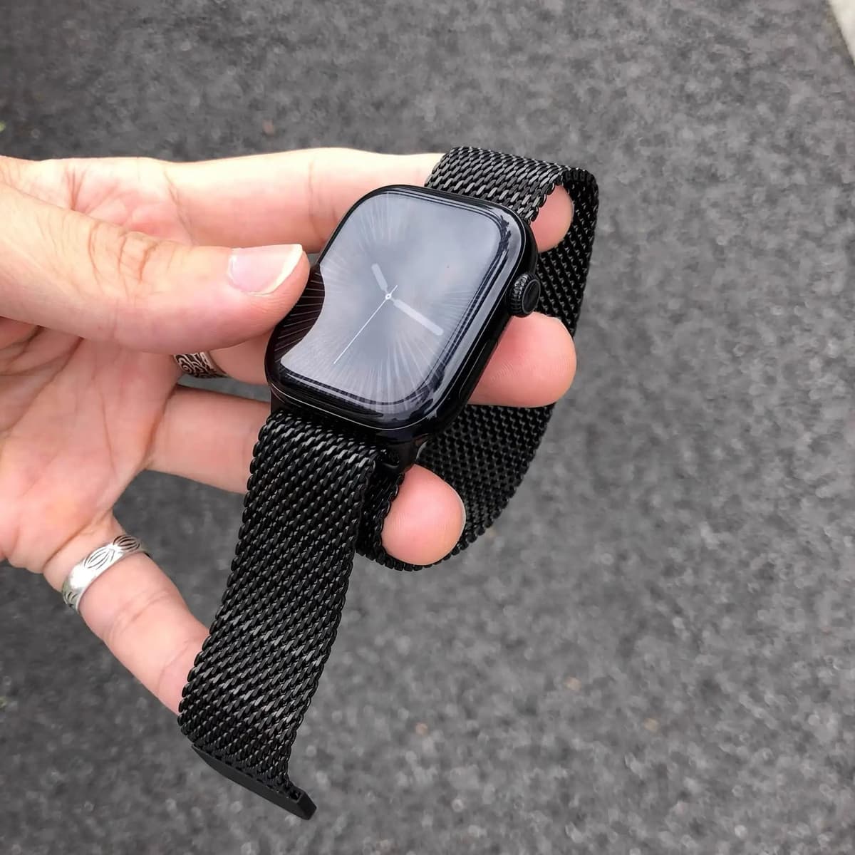 Casual Breathable Coarse Mesh Milanese Loop Magnetic Stainless for â image 5