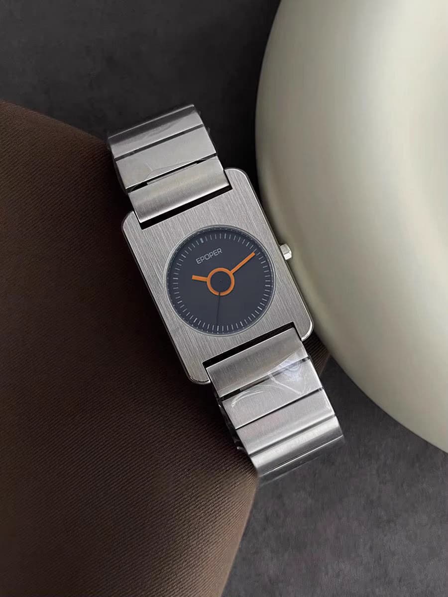 Elegant Square Quartz Watch Stainless Steel Luxury Wristwatch — image 5