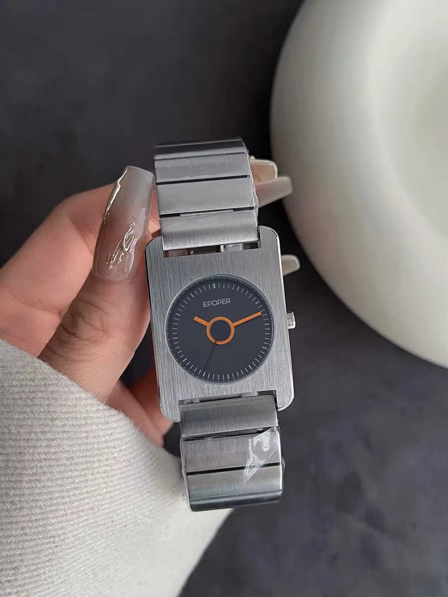 Elegant Square Quartz Watch Stainless Steel Luxury Wristwatch — image 6