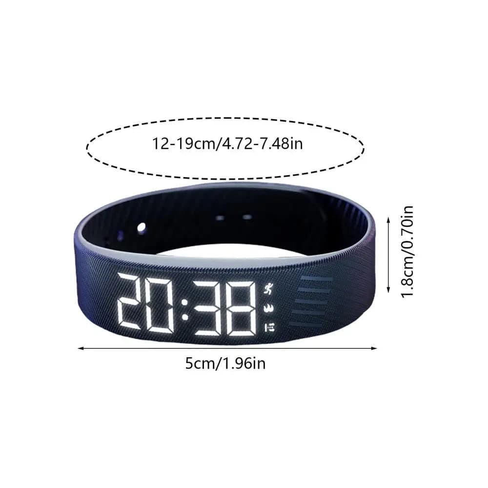OLED Digital Alarm Watch Sleep Tracker Silent Vibration Activity — image 7