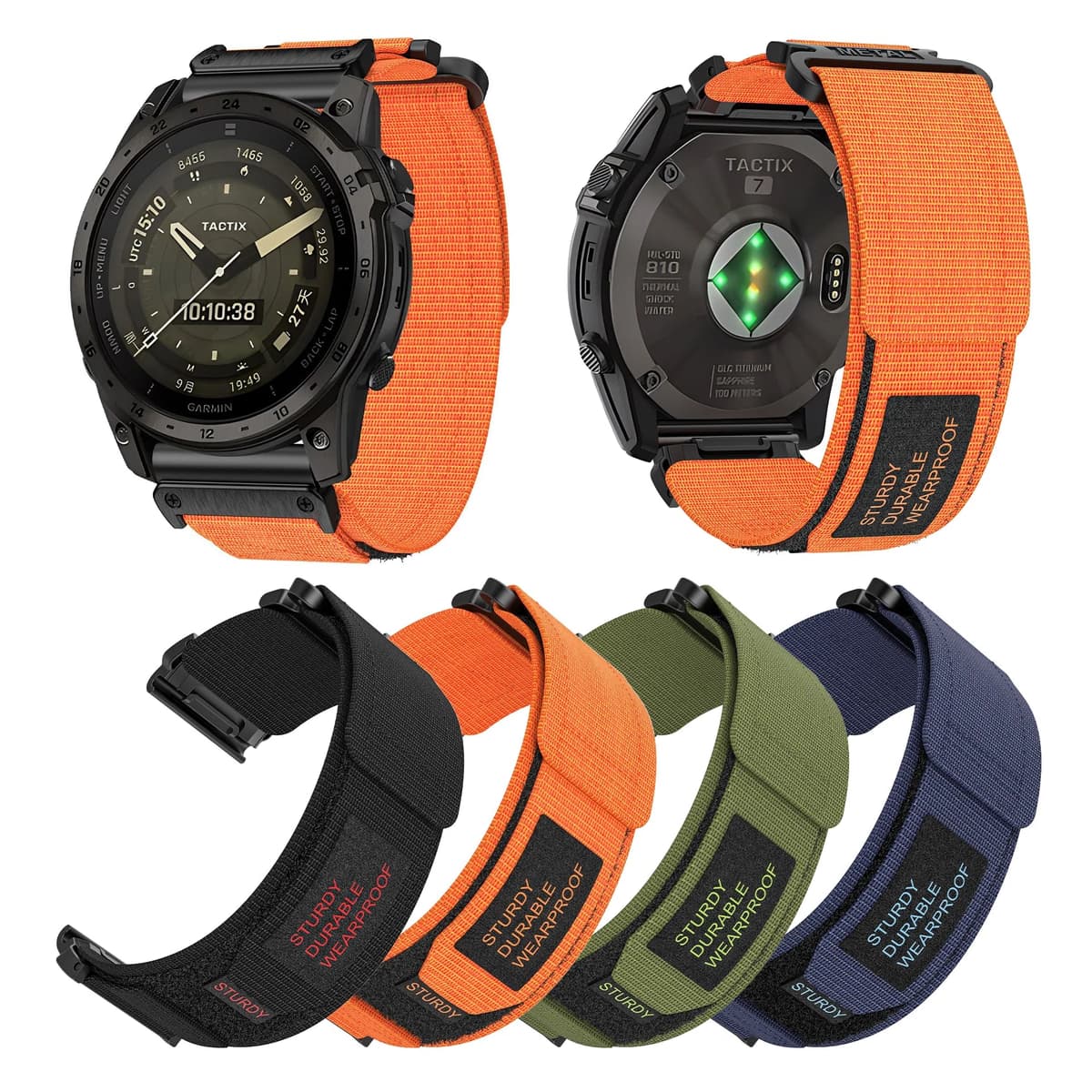 Chungming Outdoor Rugged Woven Nylon Sport Adjustable Watch Band — image 3