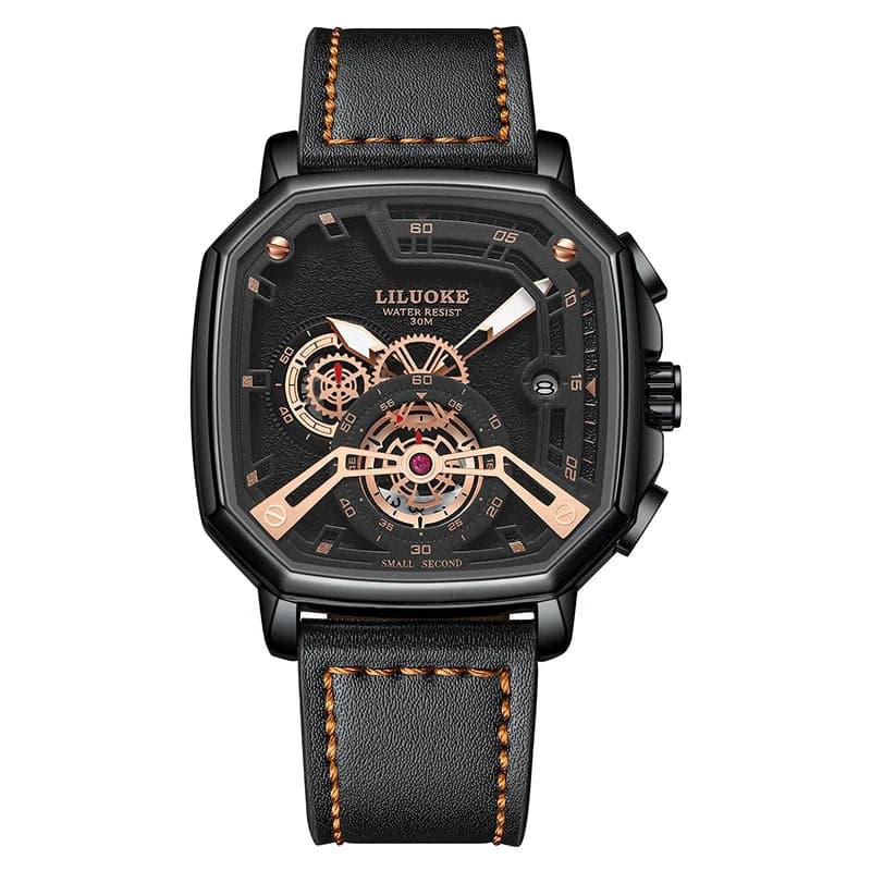 LILUOKE Man Watch Quartz Movement Waterproof Watches for Man Summer Watch Rejos Classic Model — image 9