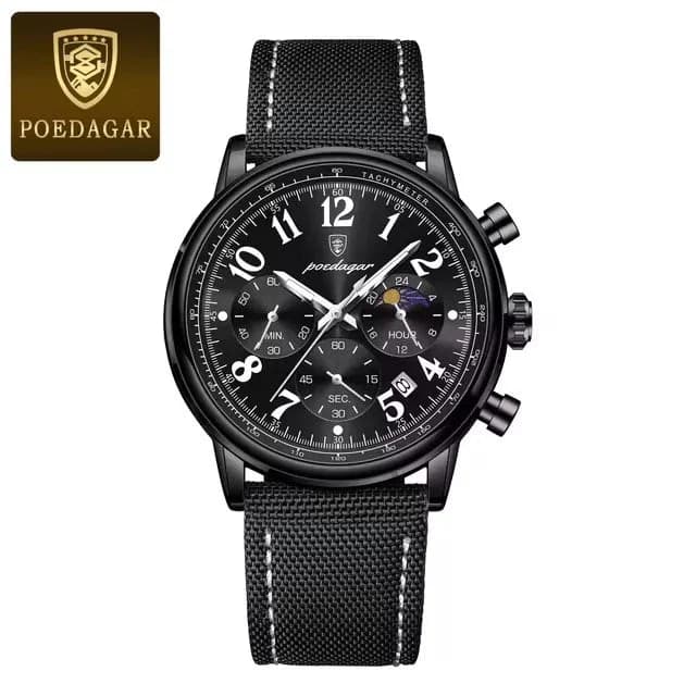 Luxury Silver Blue Quartz Chronograph Watch for Men — image 8
