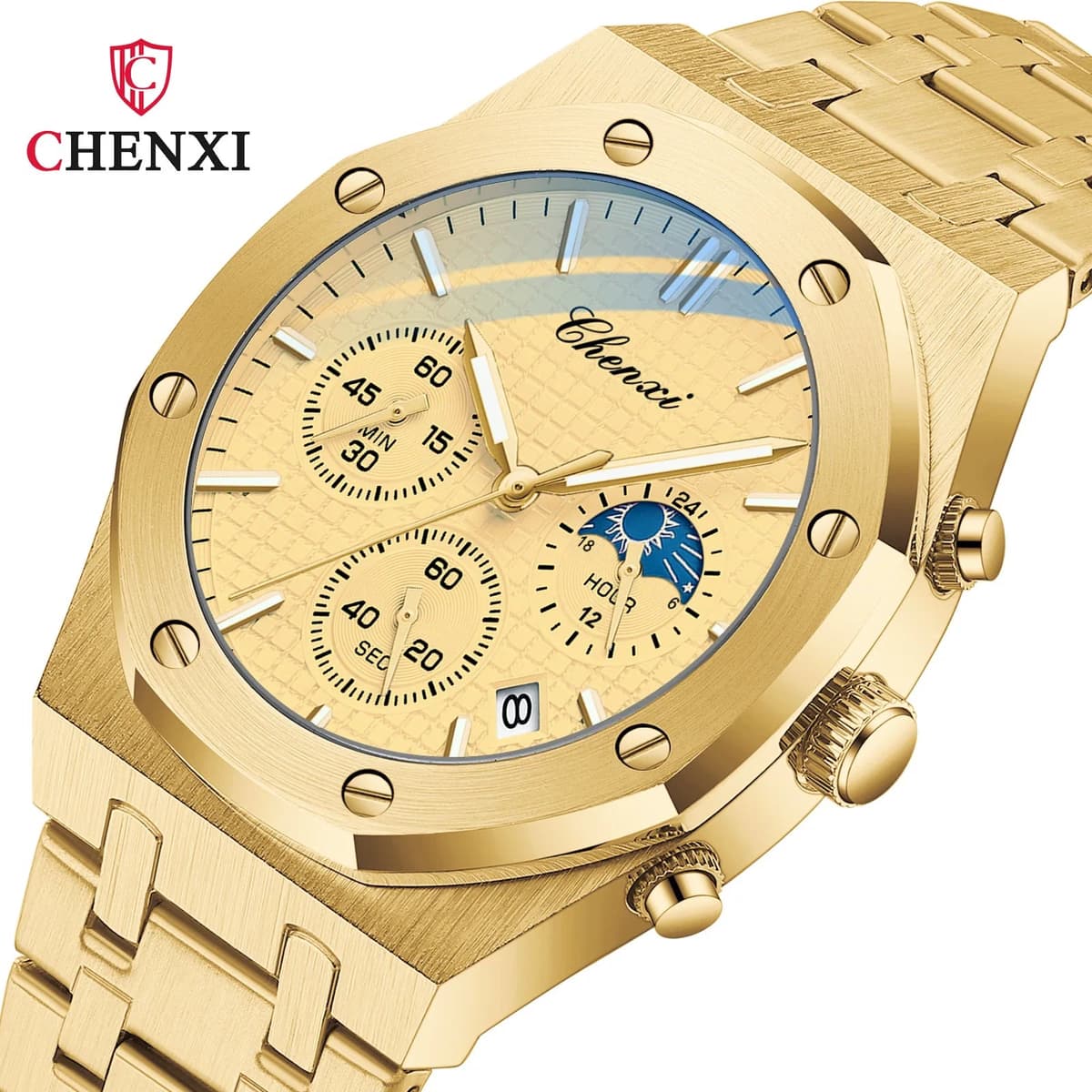 CHENXI 948 Men's Stainless Steel Chronograph Watch — image 5