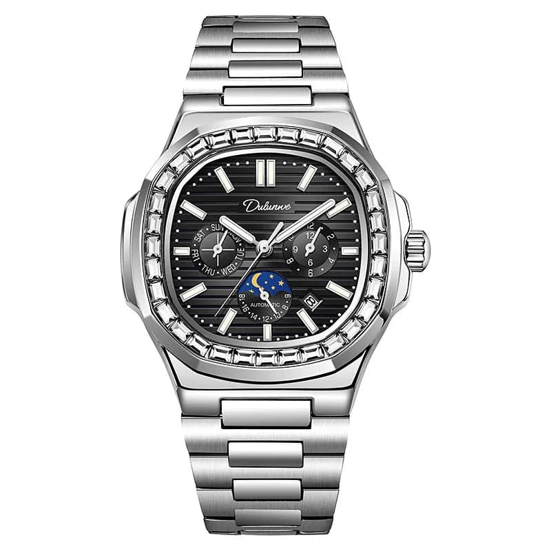 Dulunwe Diamond Luminous Automatic Men's Watch — image 7