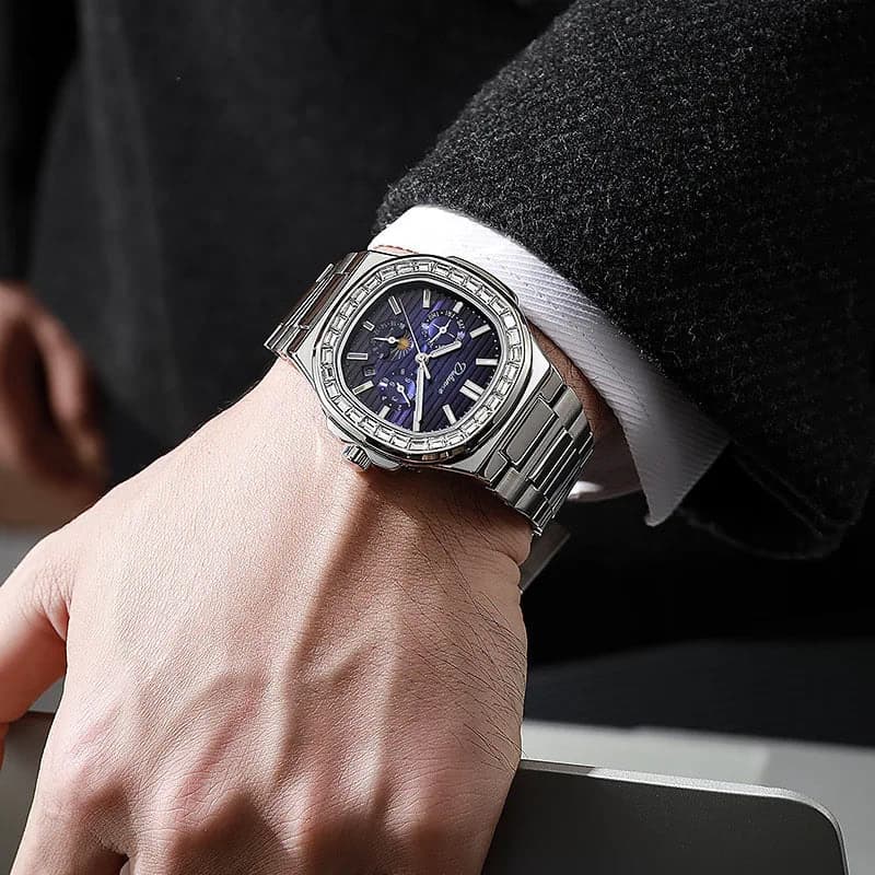 Dulunwe Diamond Luminous Automatic Men's Watch — image 10