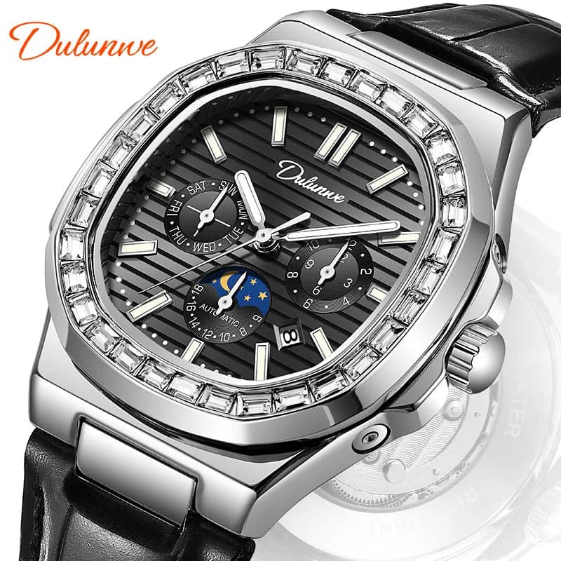 Dulunwe Diamond Luminous Automatic Men's Watch