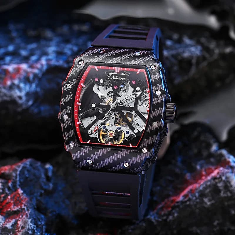 Dulunwe Men's Tourbillon Skeleton Watch — image 2