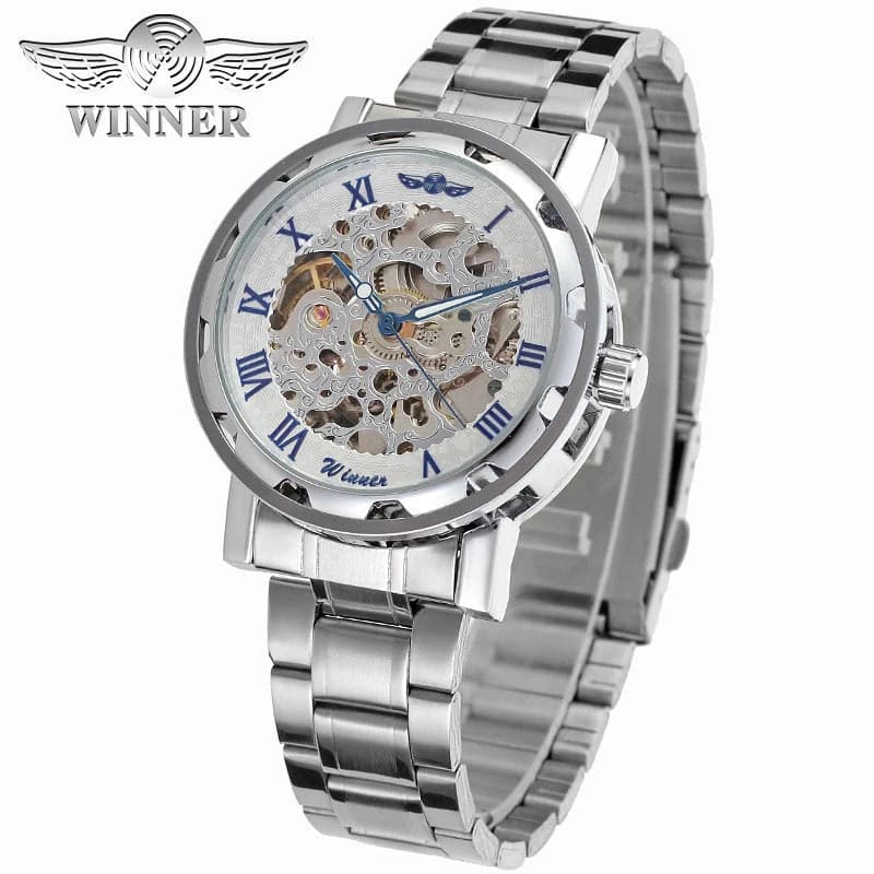 Luxury Gold Skeleton Automatic Watch — image 9