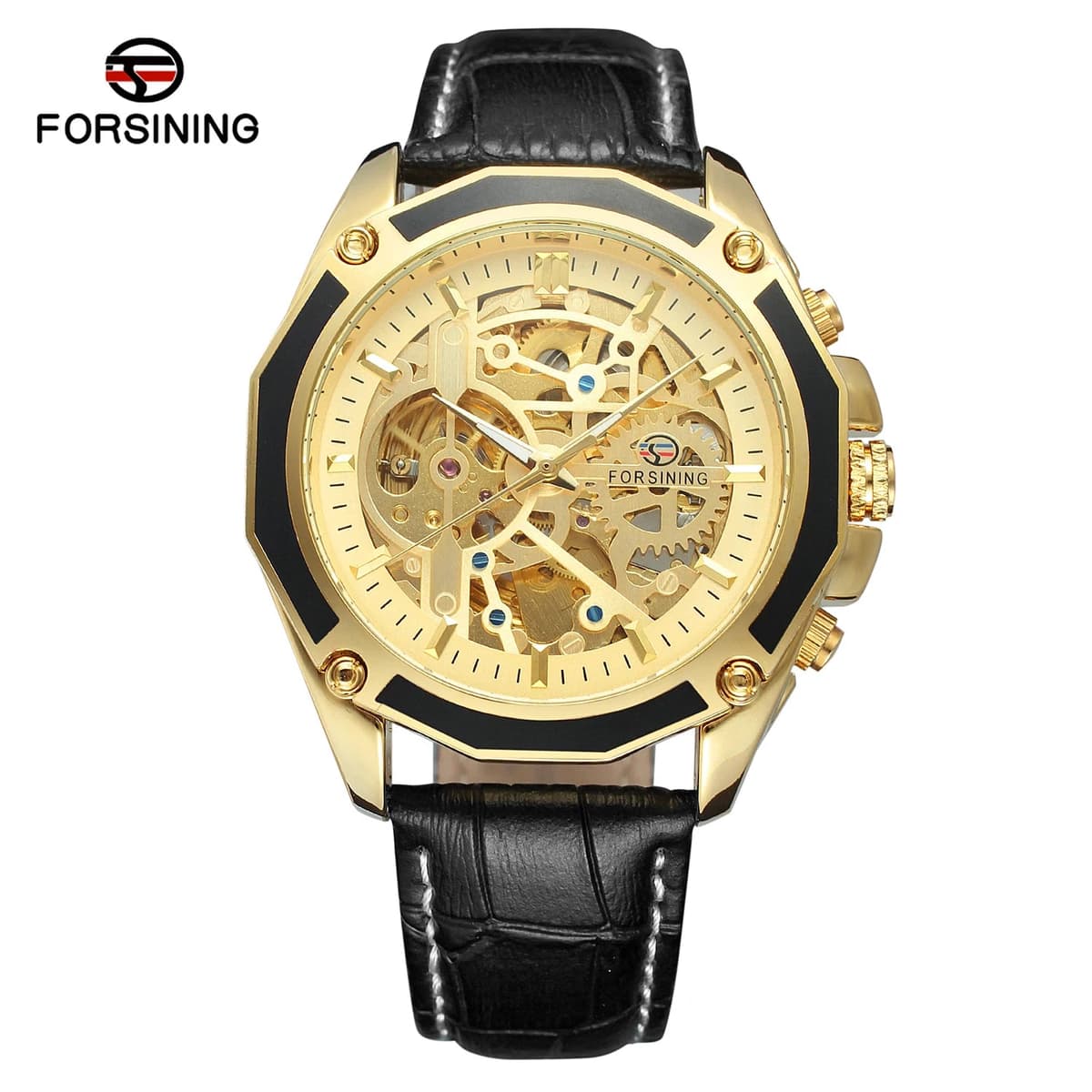 Luxury Skeleton Automatic Leather Watch for Men — image 12