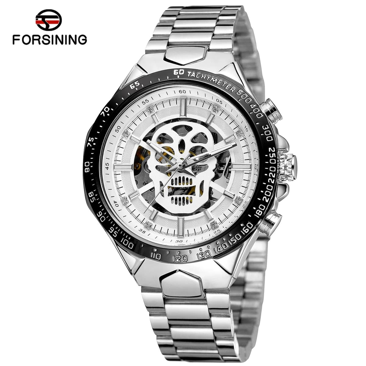 Forsining Luxury Skull Skeleton Automatic Men's Watch — image 11