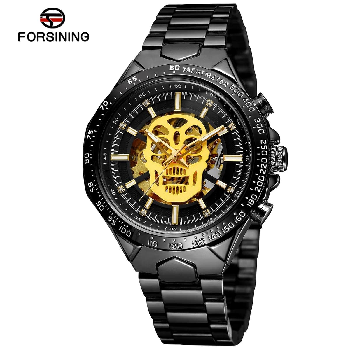Forsining Luxury Skull Skeleton Automatic Men's Watch — image 12