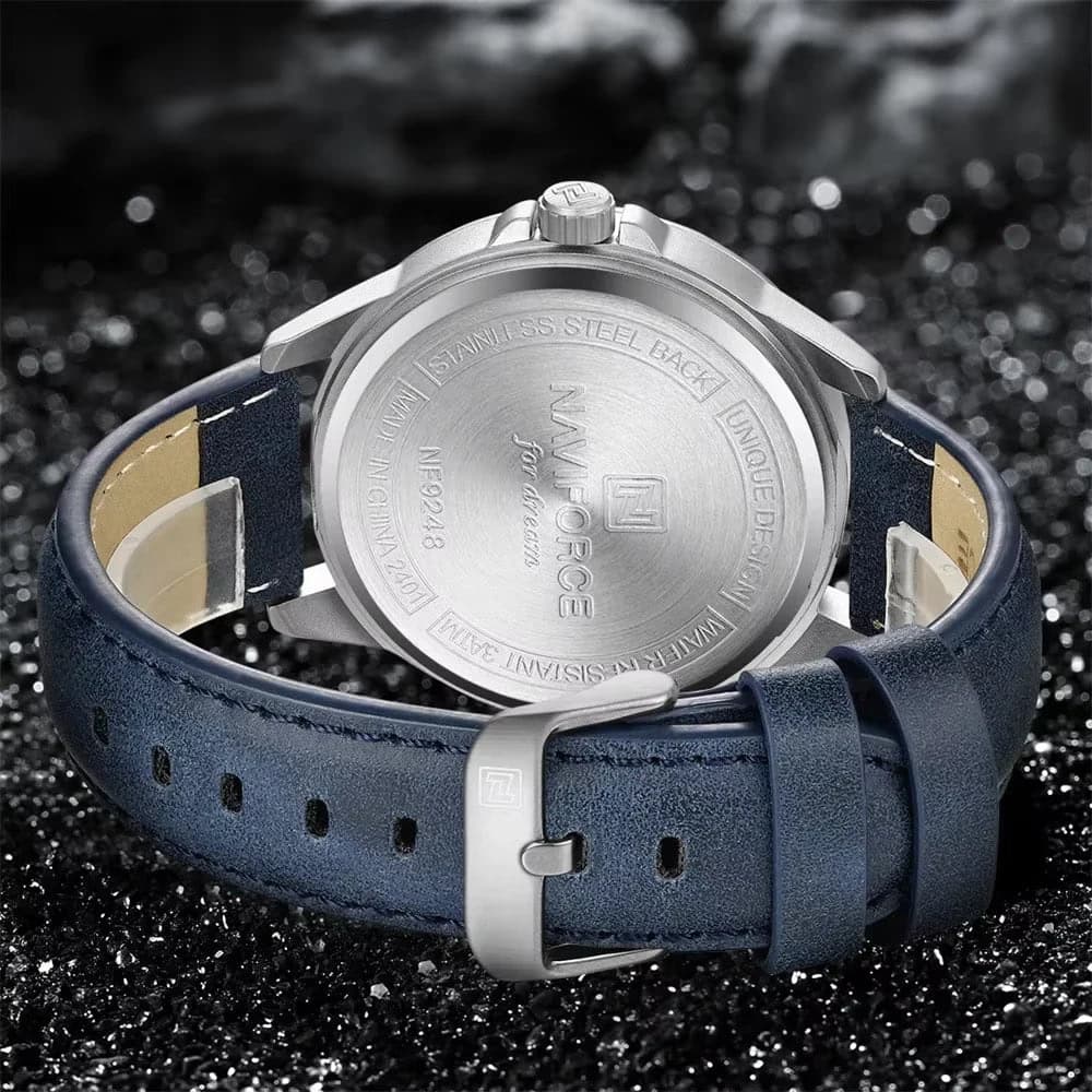 NAVIFORCE Men's Luxury Sport Leather Watch — image 5
