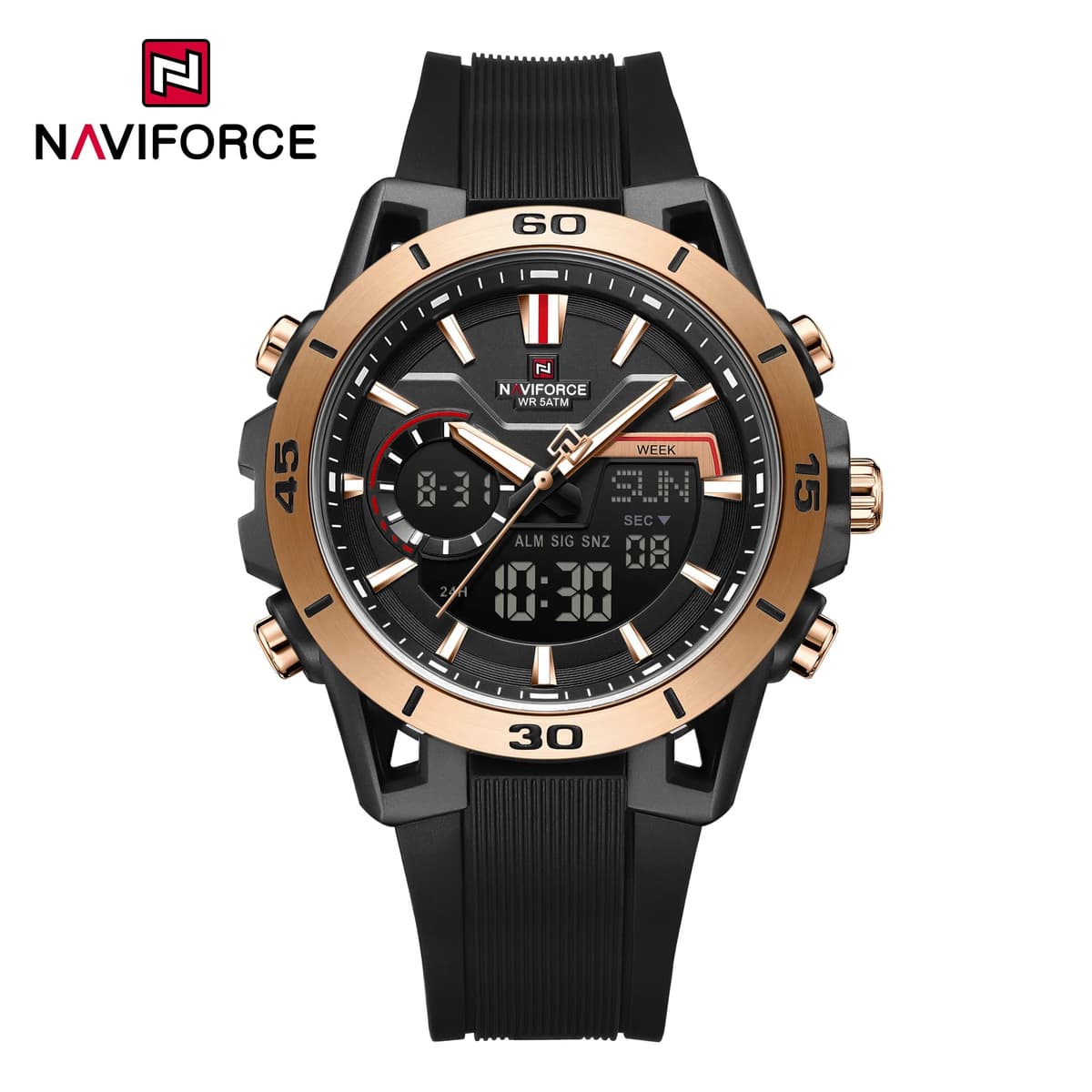 NAVIFORCE 7135 Men's Dual Display Sports Watch — image 3