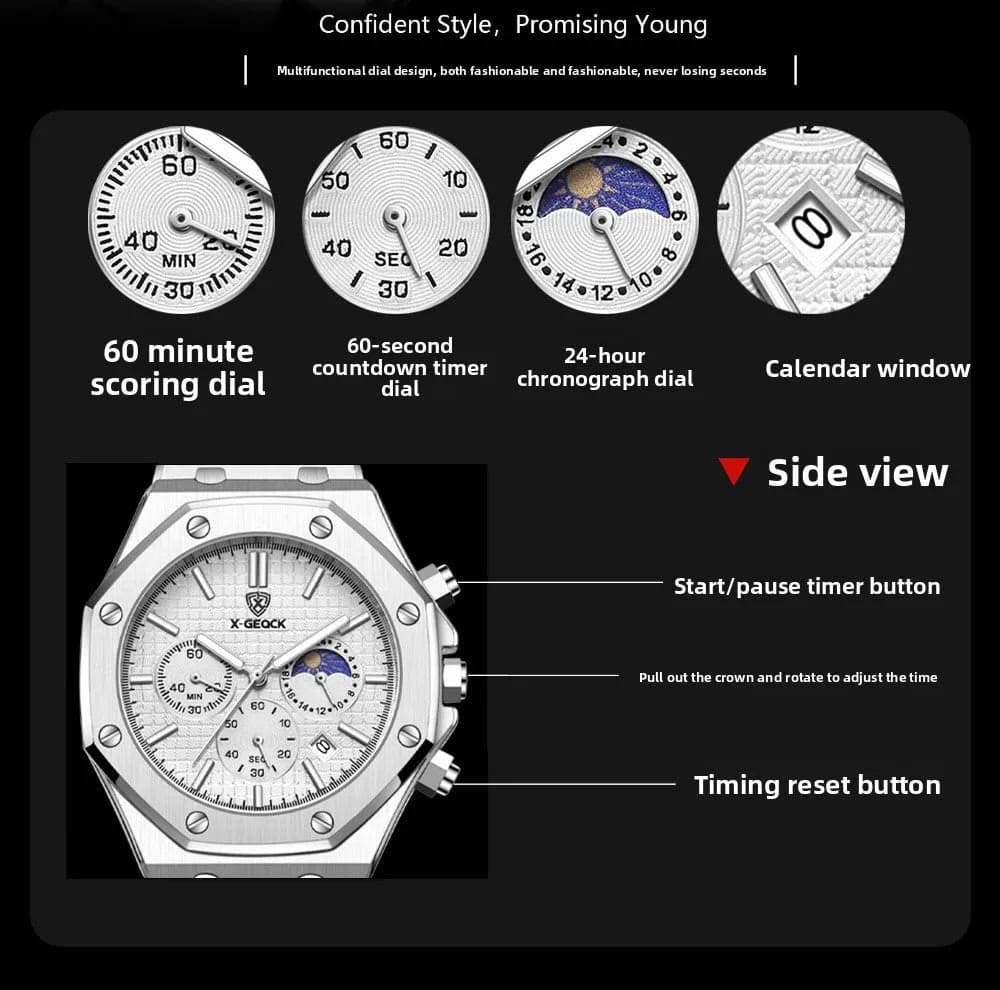 Luxury Moon Phase Mechanical Men's Watch — image 6