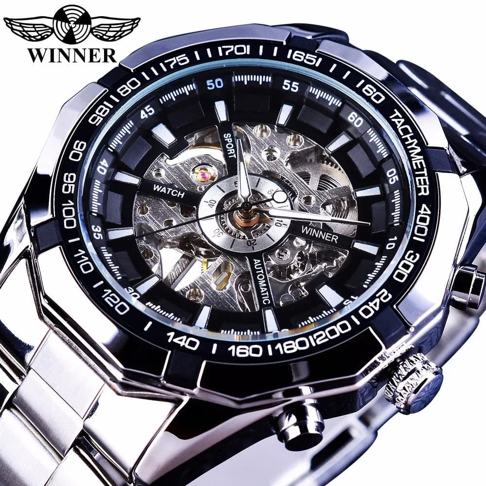 Luxury Designer Men's Automatic Watch - Stainless Steel