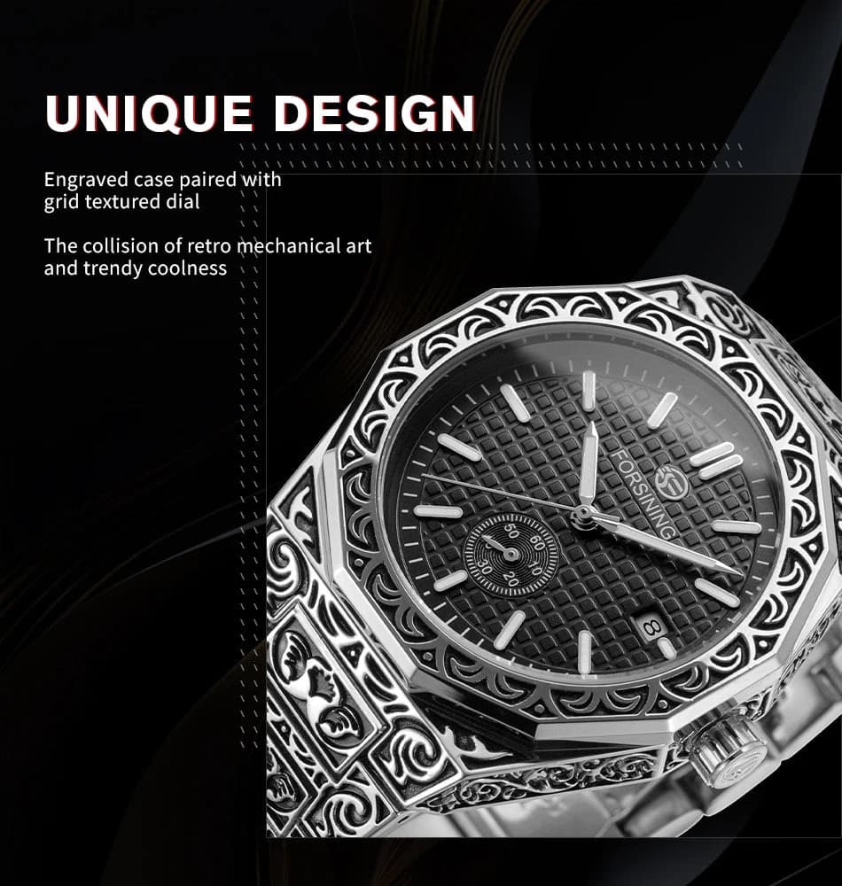 WINNER Men's Automatic Sport Watch - Stainless Steel — image 4