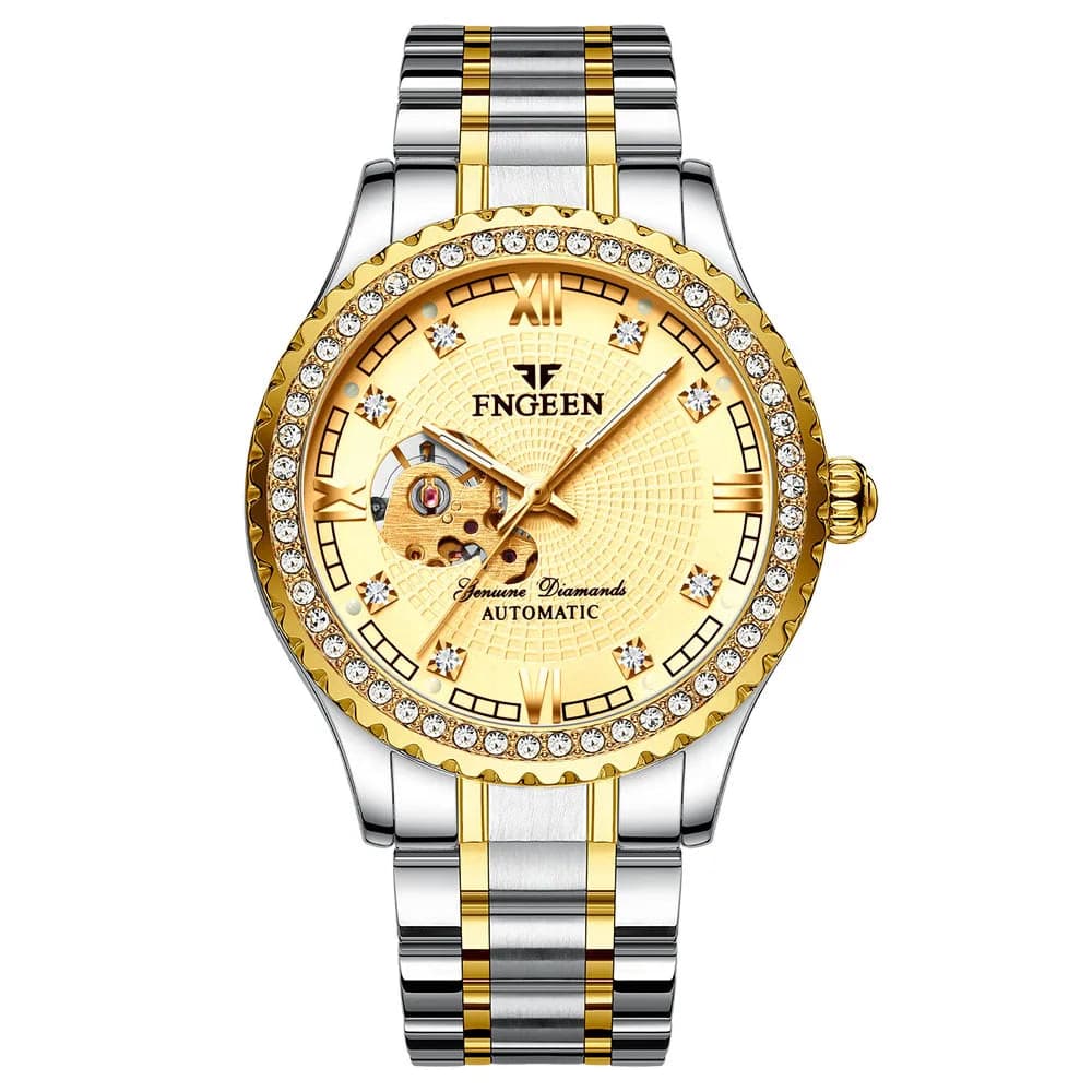 Golden Luminous Skeleton Men's Automatic Watch — image 10