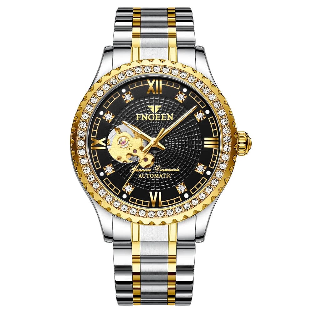 Golden Luminous Skeleton Men's Automatic Watch — image 12