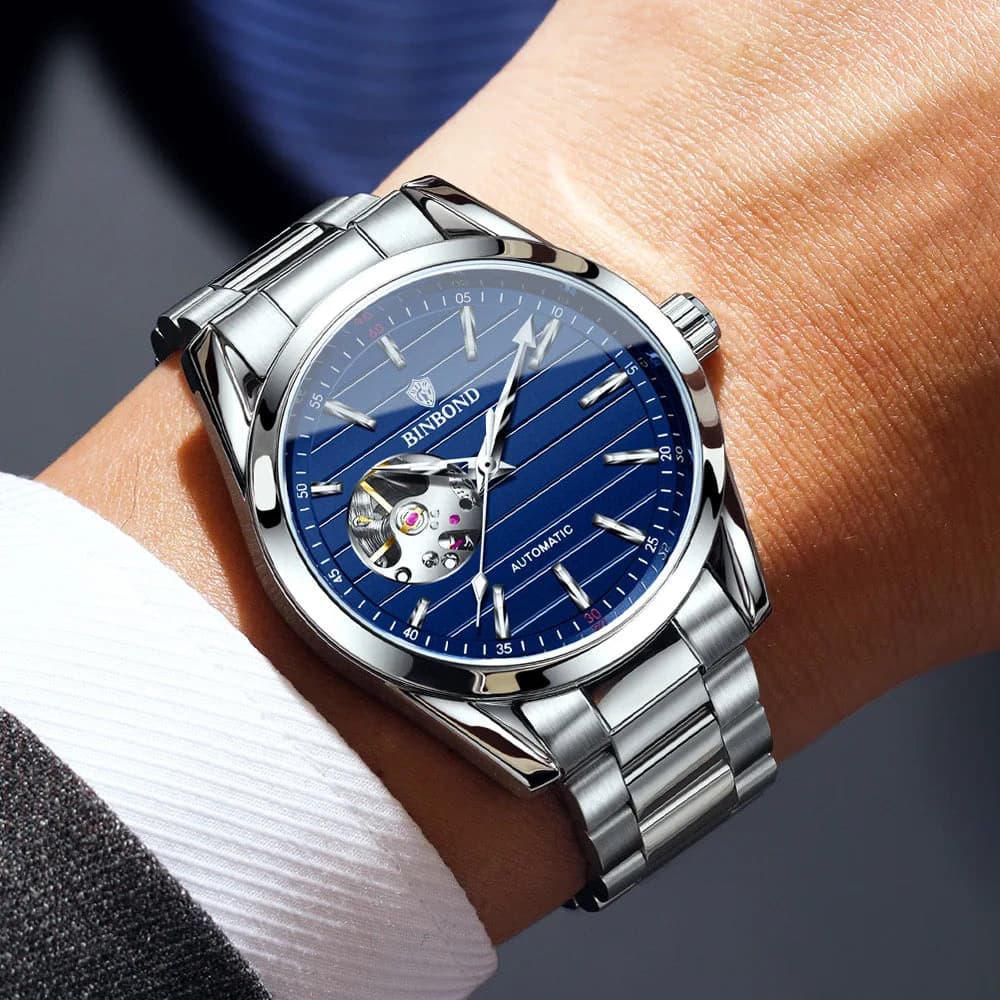 Luxury Skeleton Automatic Waterproof Men's Watch — image 4