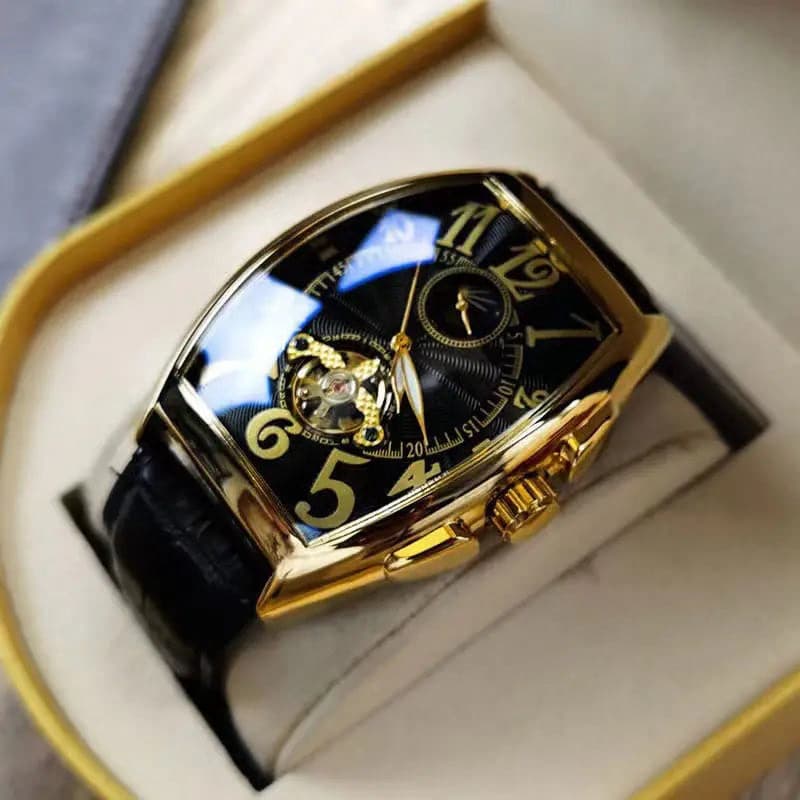 Luxury Automatic Moon Phase Skeleton Watch — image 10