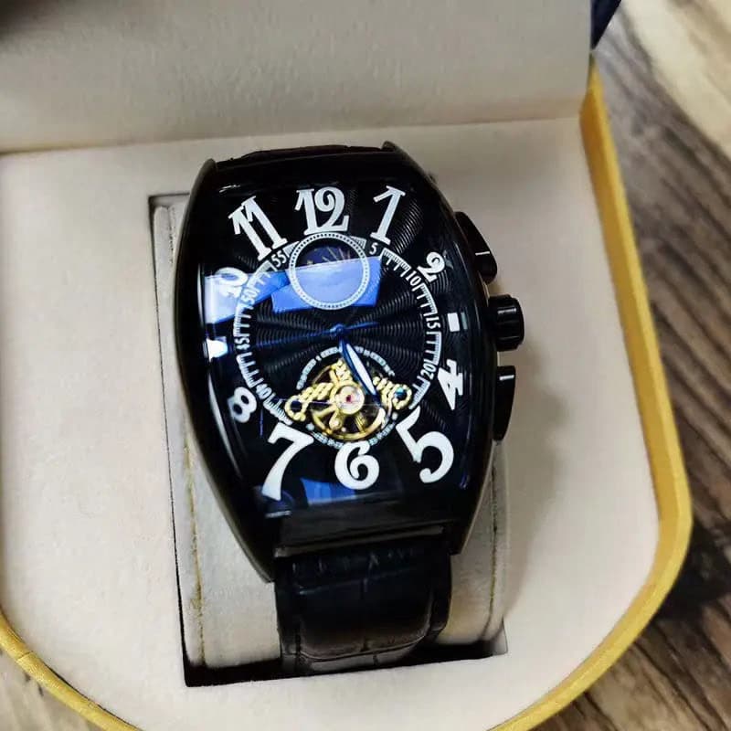 Luxury Automatic Moon Phase Skeleton Watch — image 9