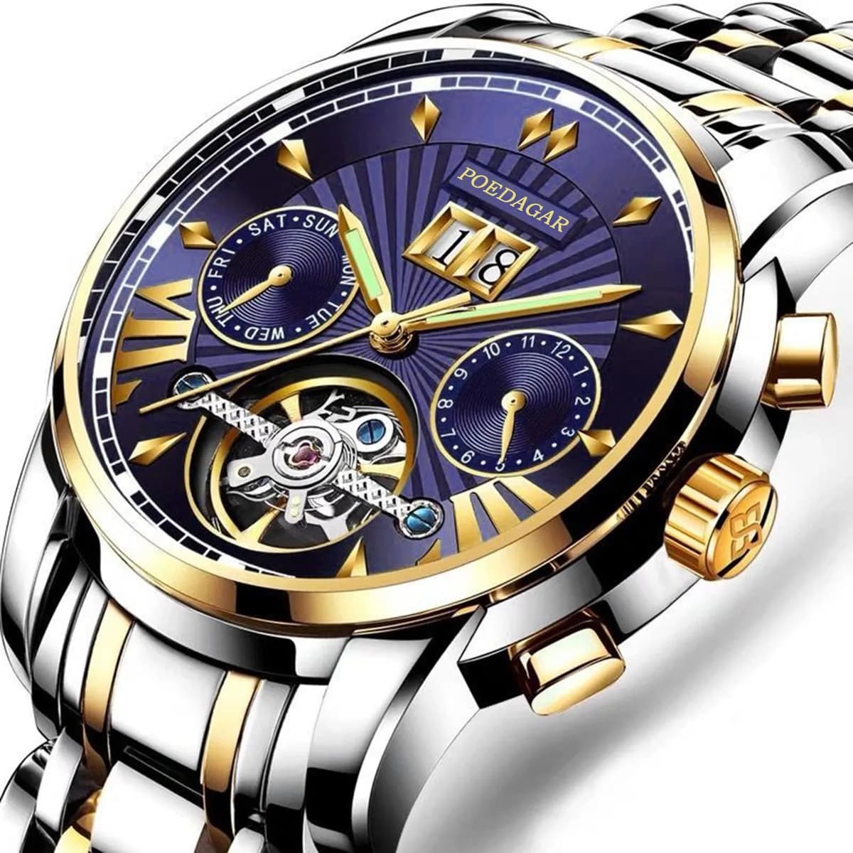 Poedagar Luxury Waterproof Mechanical Watch — image 11