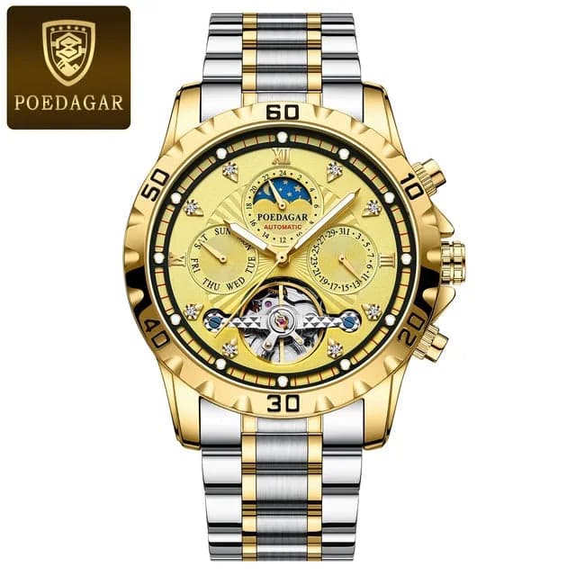 Luxury Gold Automatic Men's Watch - Waterproof & Luminous — image 8