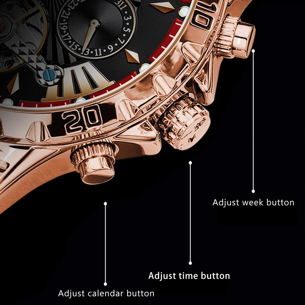 Poedagar Men's Tourbillon Luxury Watch — image 5