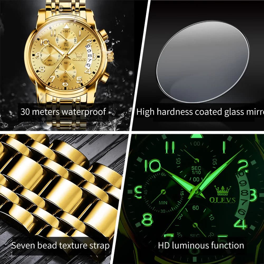 OLEVS 2879 Luxury Sport Luminous Quartz Watch — image 6