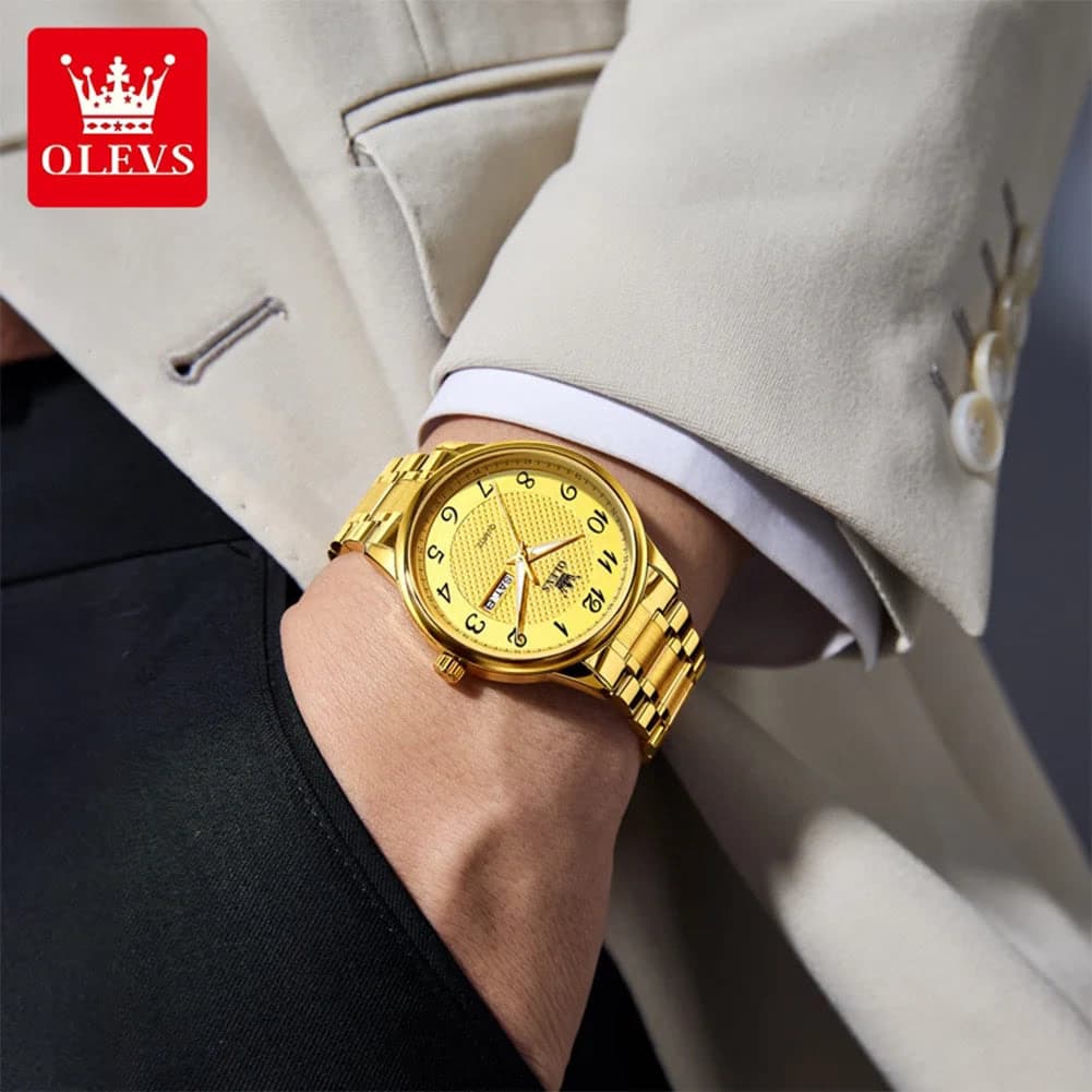 OLEVS 5667 Luxury Men's Stainless Steel Watch — image 3