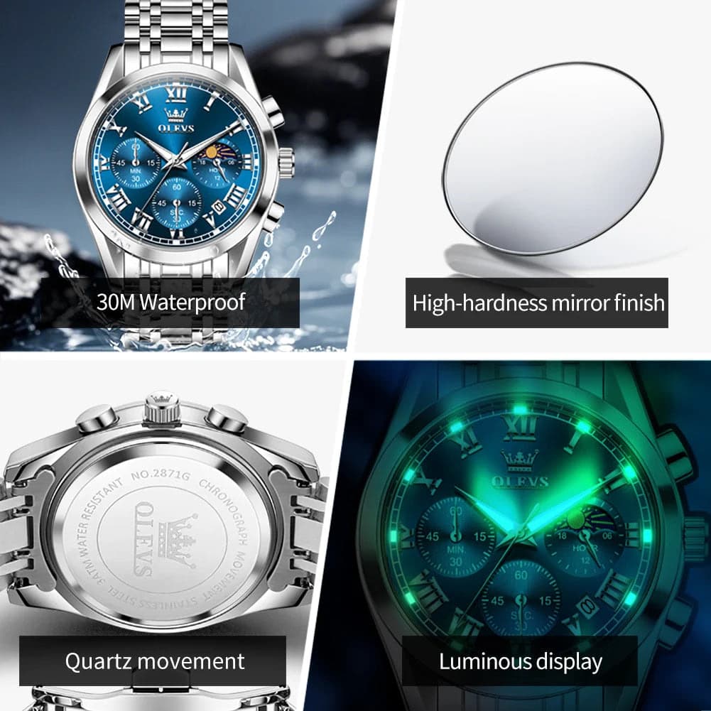Luxury Men's Luminous Quartz Watch — image 5