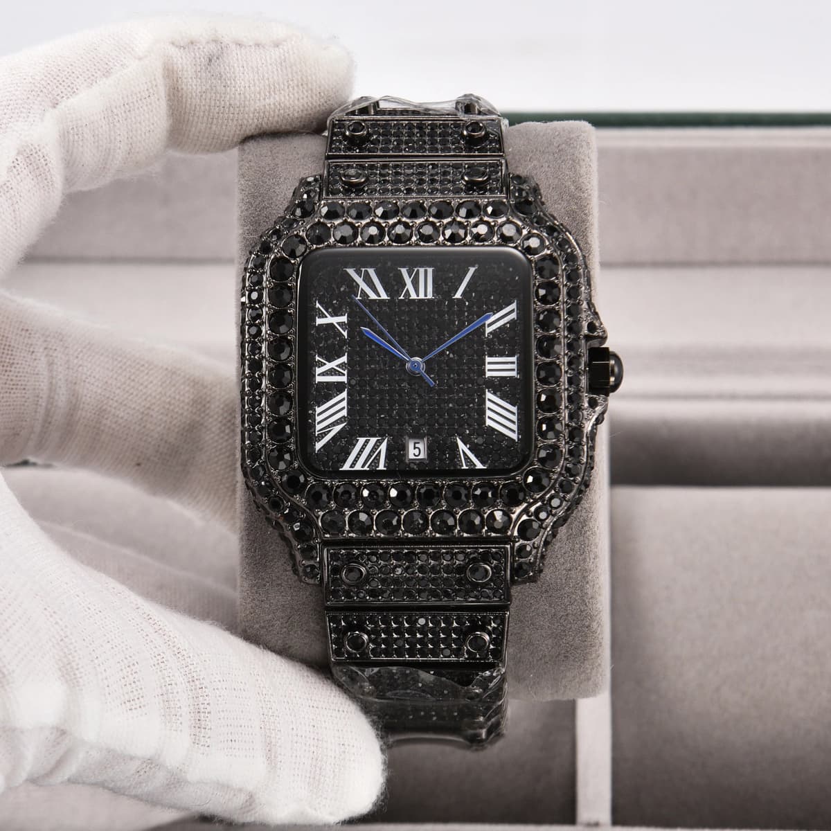 Luxury Square Diamond Watches for Men — image 4