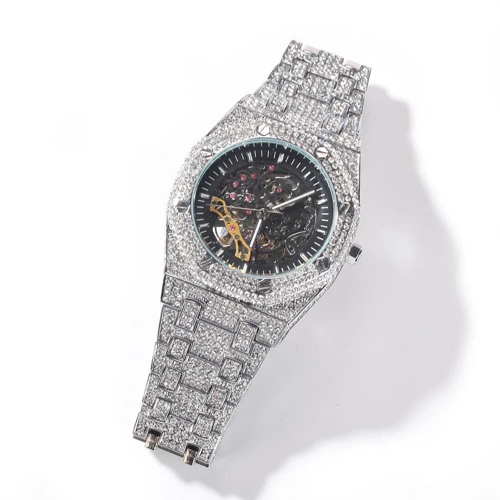 Black Gold Iced Out Mechanical Watches — image 7