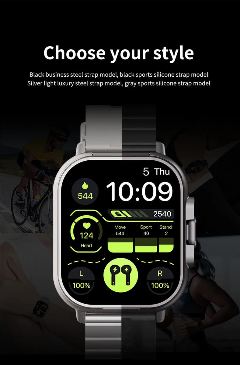 Smart Watch D8E with Earbuds & Heart Rate Monitor — image 5