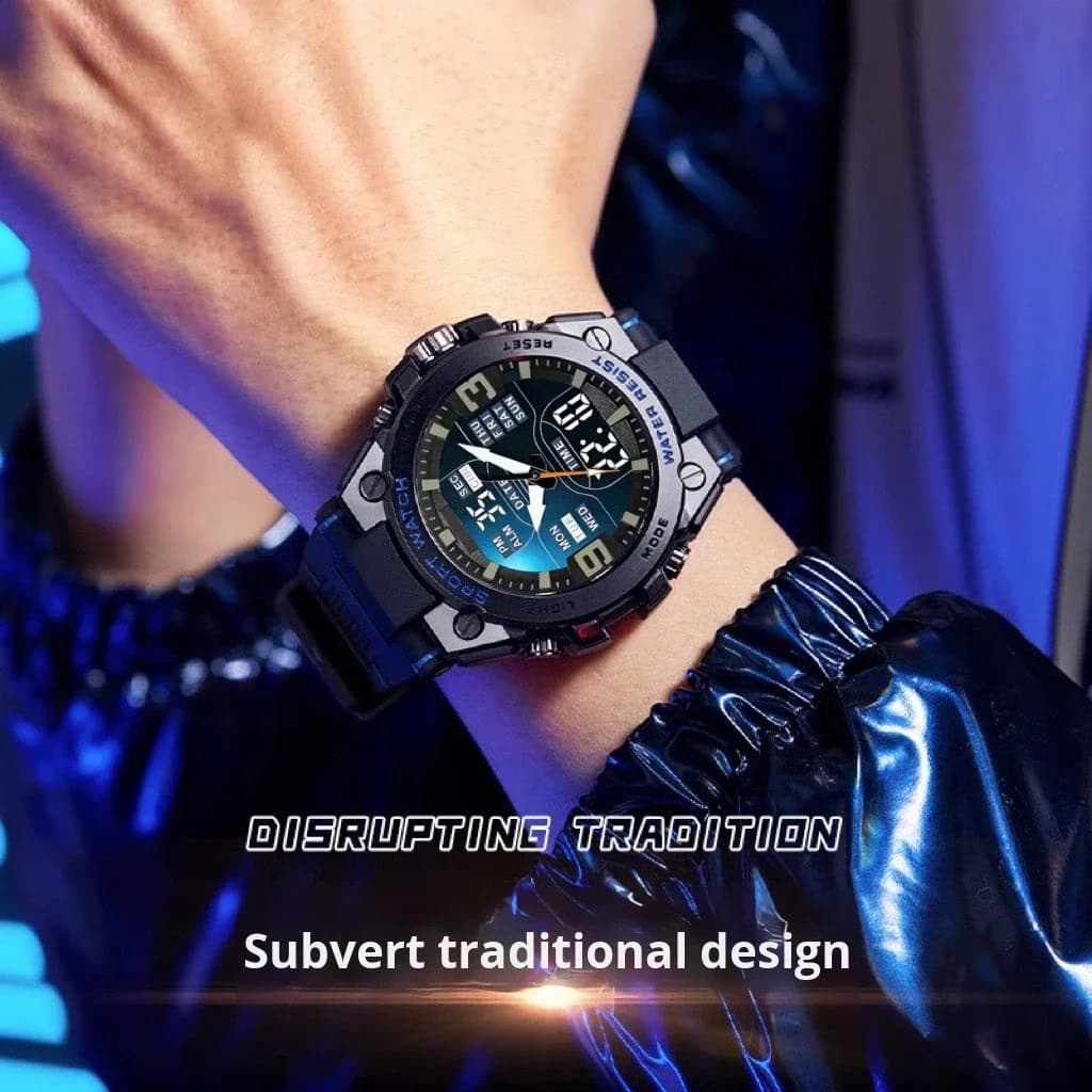 Men's Sport Watch with Colorful Dual Display — image 3
