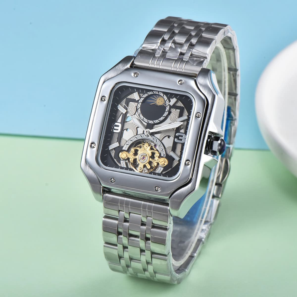 Men's Luxury Mechanical Square Watch — image 7