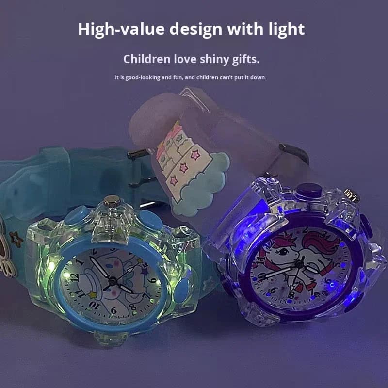 3D Luminous Hello Kitty Quartz Watch for Kids — image 4