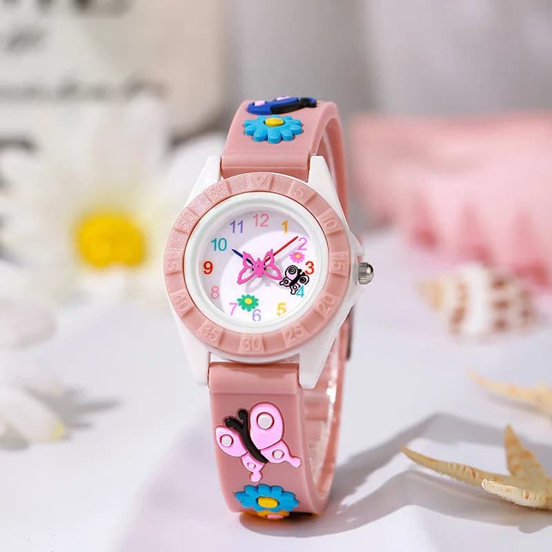 Charming Kids' Quartz Watch with Butterfly Design — image 13