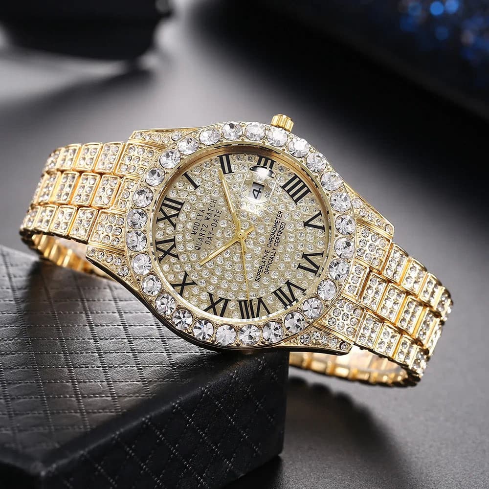 Luxury Quartz Rhinestone Wristwatch — image 5