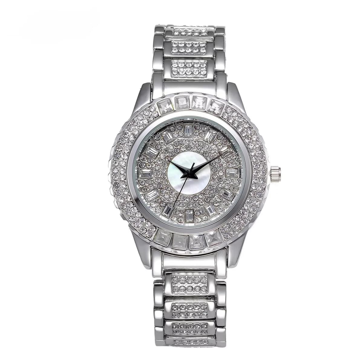 Luxury Women's Diamond Quartz Watch - Gold & Zircon — image 9