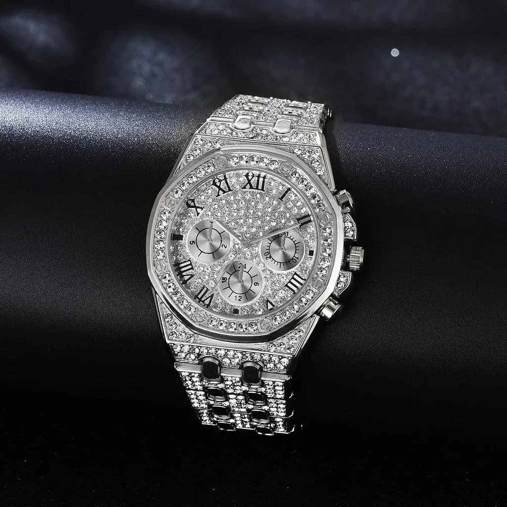 Luxury Gold Watch & Bracelet Set for Men & Women — image 4
