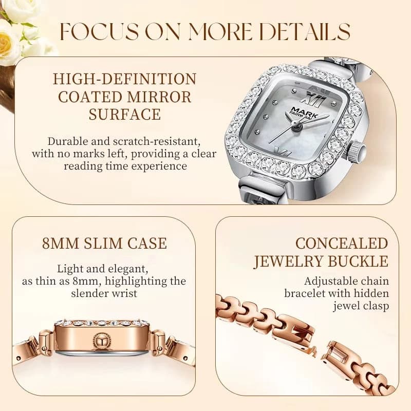 Mark Fairwhale FW-3080 Luxury Women's Zircon Watch — image 4