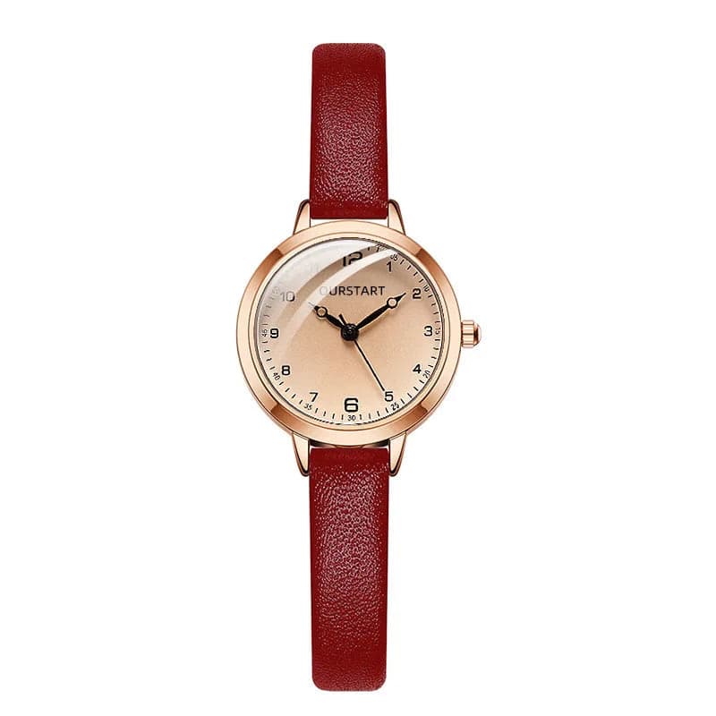Retro Leather Strap Ladies Quartz Watch — image 8