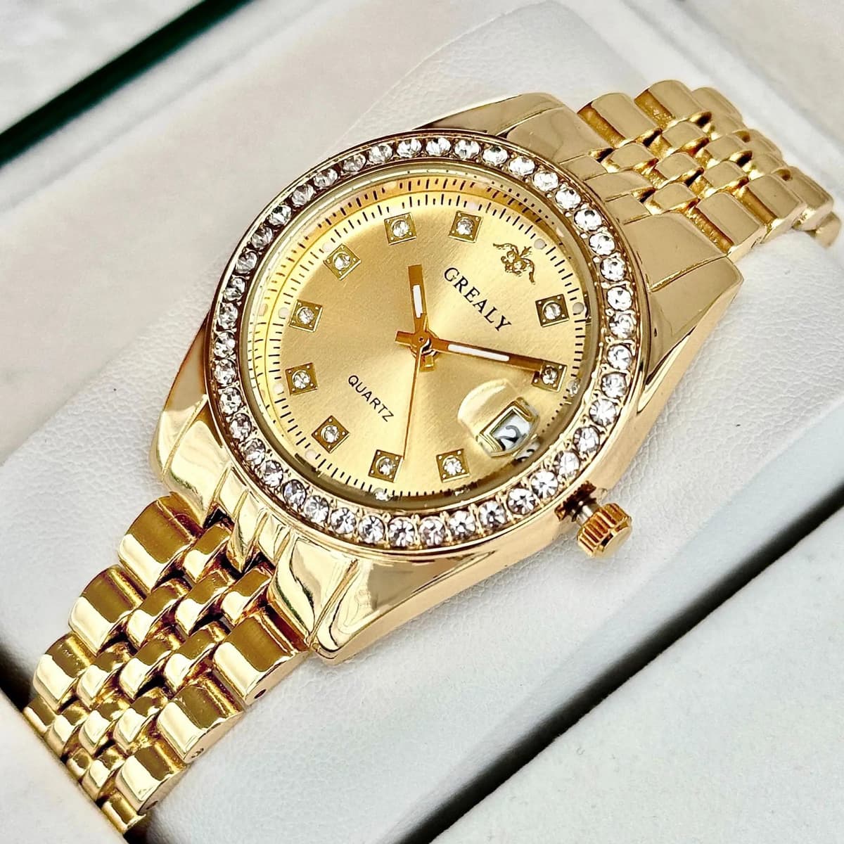 GREALY Ladies Sapphire Quartz Watch 33mm — image 7